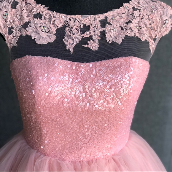 NWT Sherri Hill Prom Dress - Blush - Picture 5 of 8